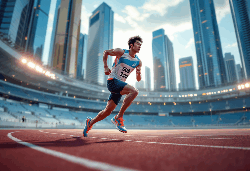 ランニングでサブスリーまであと一歩...。