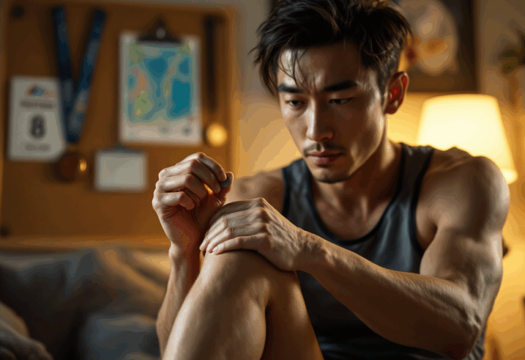 練習を増やしたら膝やふくらはぎの張りが取れない