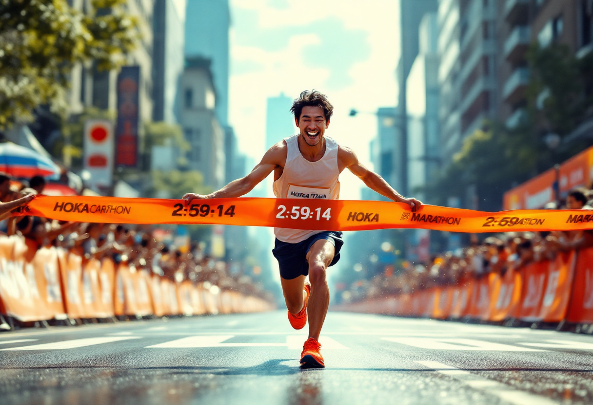 ランニング HOKAでサブスリー達成！怪我なく3時間を切るシューズ